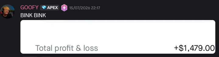 StockHours member sharing a profit screenshot in the community