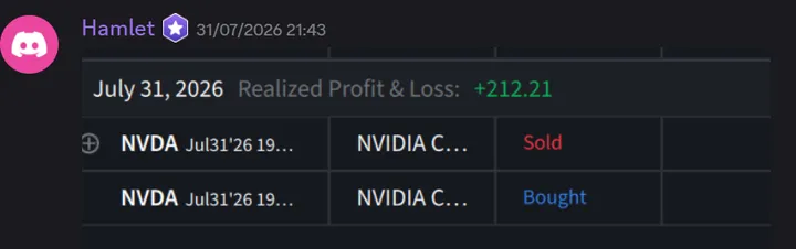 StockHours member sharing a profit screenshot in the community