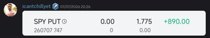 StockHours member sharing a profit screenshot in the community