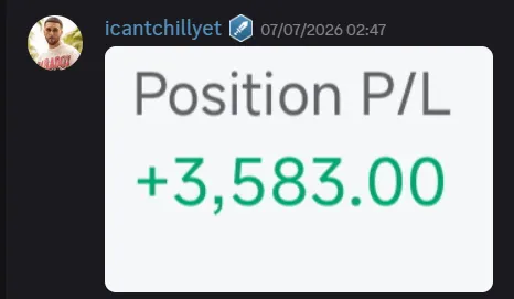 StockHours member sharing a profit screenshot in the community
