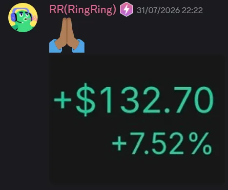 StockHours member sharing a profit screenshot in the community
