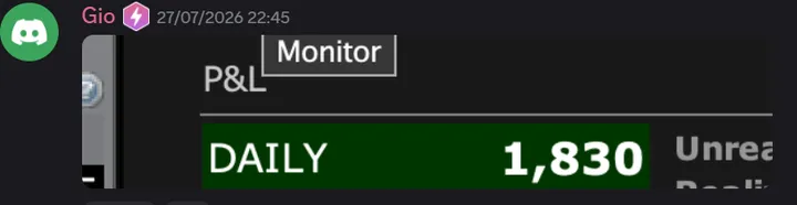 StockHours member sharing a profit screenshot in the community